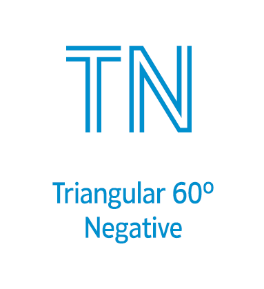TN - TRIANGULAR 60º NEGATIVE