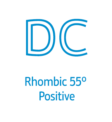 DC - RHOMBIC 55º POSITIVE
