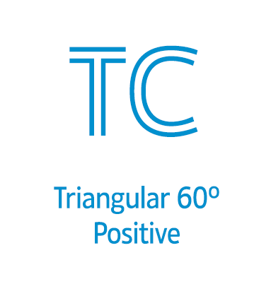 TC - TRIANGULAR 60º POSITIVE