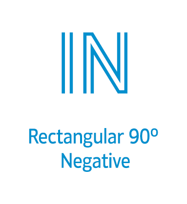 IN - RECTANGULAR 90º NEGATIVE