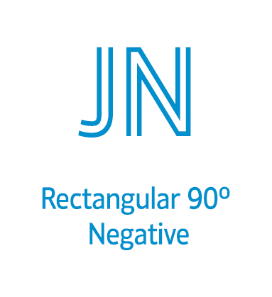 JN - RECTANGULAR 90º NEGATIVE