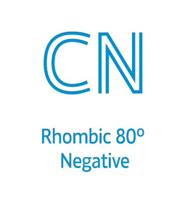 CN | RHOMBIC 80º NEGATIVE