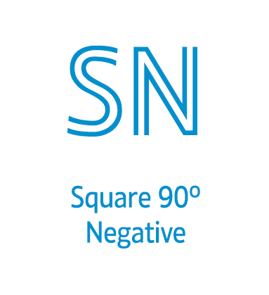 SN | SQUARE 90º NEGATIVE